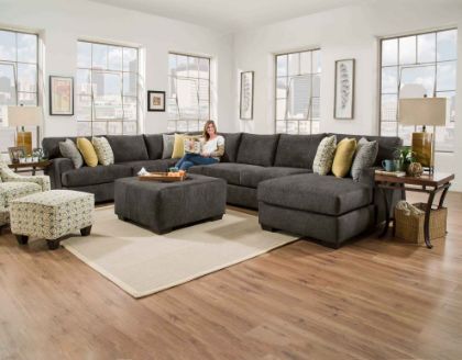 Picture of Alton-Charcoal 3-Piece Sectional W/Right Chaise