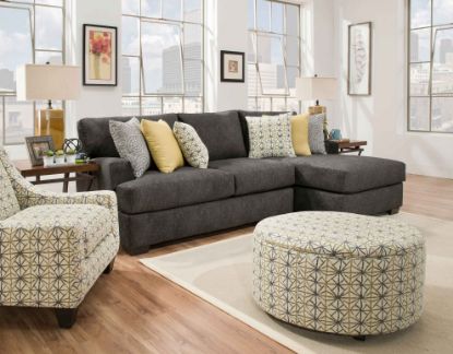 Alton-Charcoal 2-Piece L-Shaped Sofa