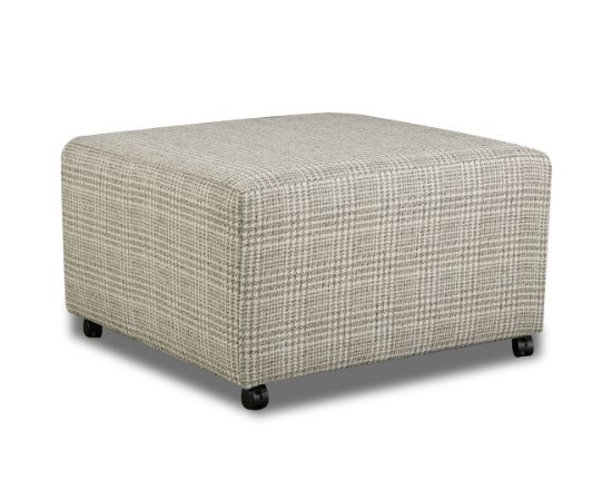 Glenplaid-Berber Ottoman