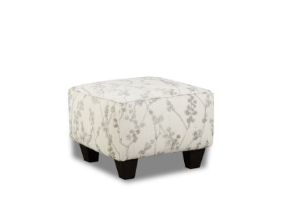 Suzanne-Linen Accent Ottoman - Beige Comfort