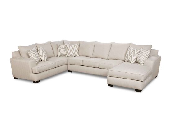 Picture of Colonist-Oatmeal 3-Piece Motion Sectional Right Facing 