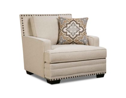 Picture of Anna-White Linen Chair
