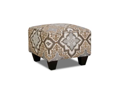 Monarch-Linen Ottoman