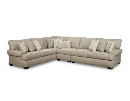 Celadon-Raffia Gray 3-Piece Sectional Left Facing