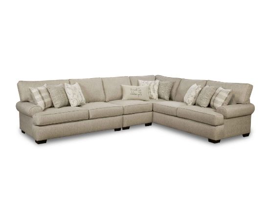 Picture of Celadon-Raffia Gray 3-Piece Sectional Right Facing