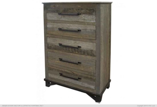 Loft Brown 5 drawer Chest