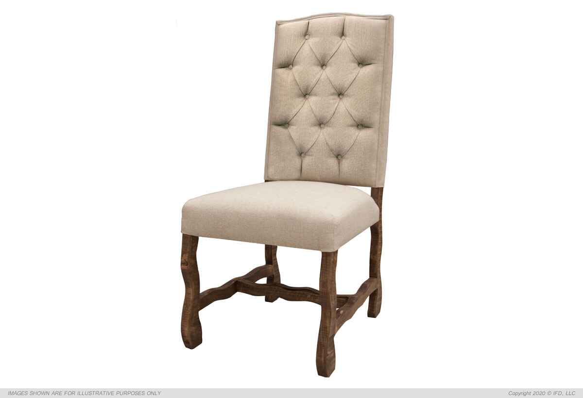 high back tufted dining chair