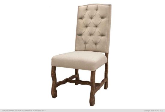 high back tufted dining chair