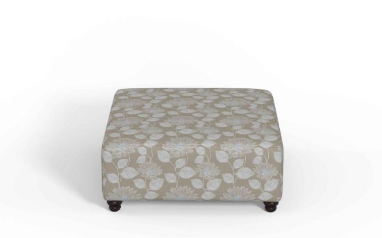 Halyx-Flax Beige Ottoman