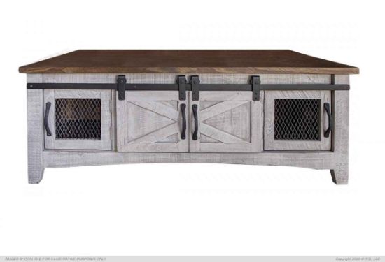 Pueblo Gray 8 Doors Coffee Table 