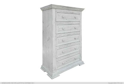 White 5 Chest of Drawers