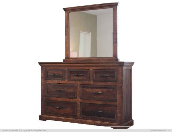 7 drawer dresser with mirror