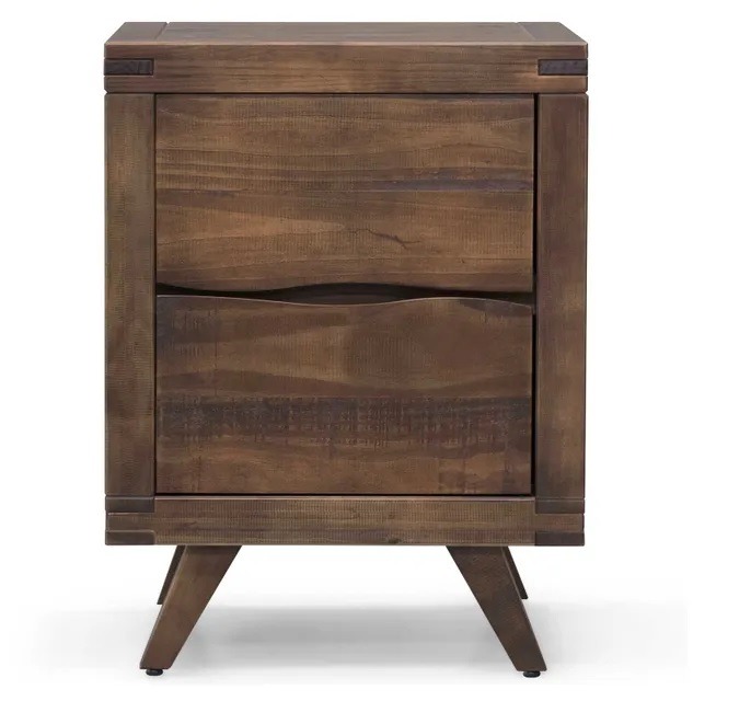 solid wood nightstand