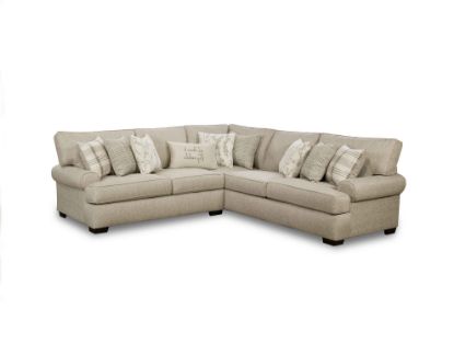 Celadon-Raffia Gray 2-Piece Sectional Right Facing