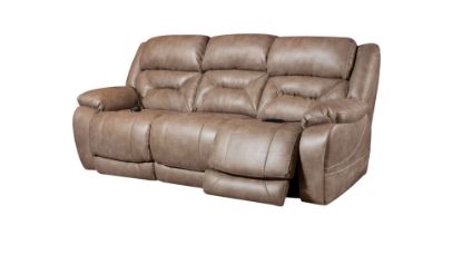 Desert-Mushroom 3-Seater Motion Sofa W/HR