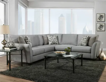 Madonna-Silver 2-Piece Sectional