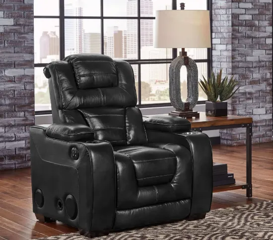 Picture of Manhattan-Black Recliner W/HR Bluetooth