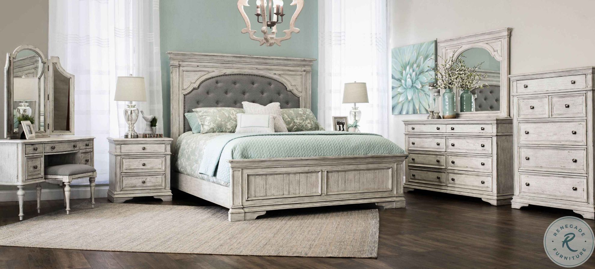 mirrored bedroom set