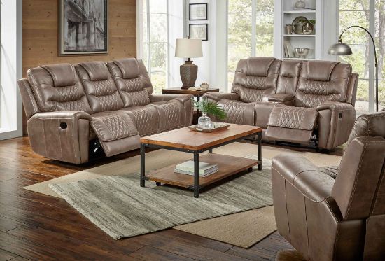 Picture of Desert-Mushroom 2-Seater Motion Loveseat W/HR