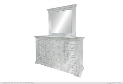 White vanity mirror