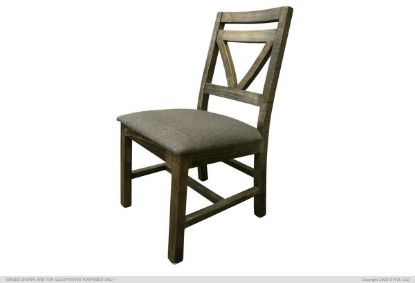 Picture of Loft Brown Dining Chair W/Fabric Seat