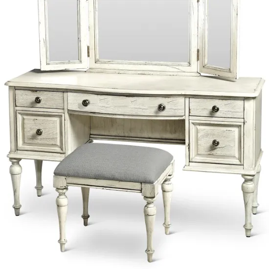 Highland Park Vanity desk with stool