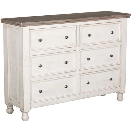 white 6 drawer dresser