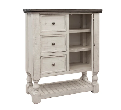 White 4 drawer chest