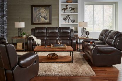 Park Avenue Brown Power Reclining Sofa