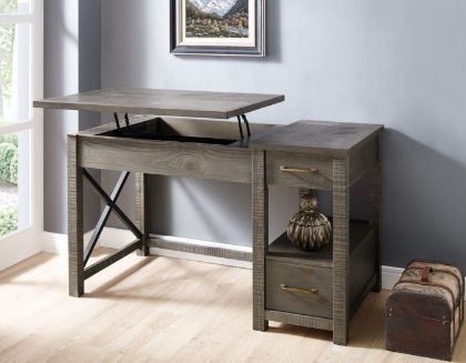 lift top desk with drawers