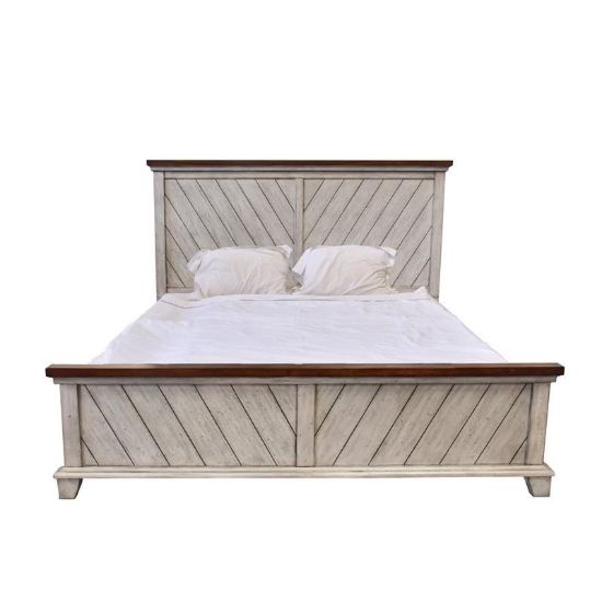 Bear Creek King Bed with headboard and footboard