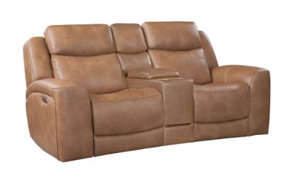 Picture of George Reclining Console Loveseat