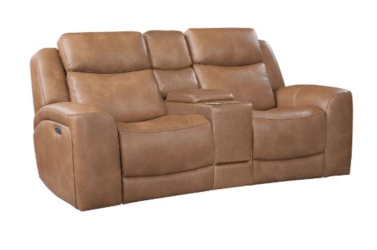 Picture of George Reclining Console Loveseat